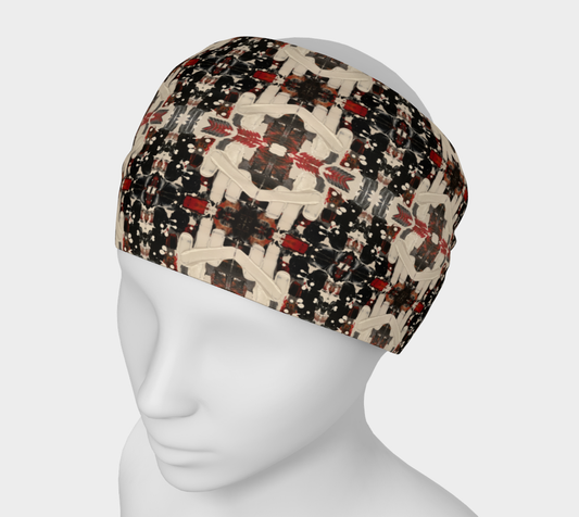 "If We Can See It" Headband #3 (Black, White, Orange)