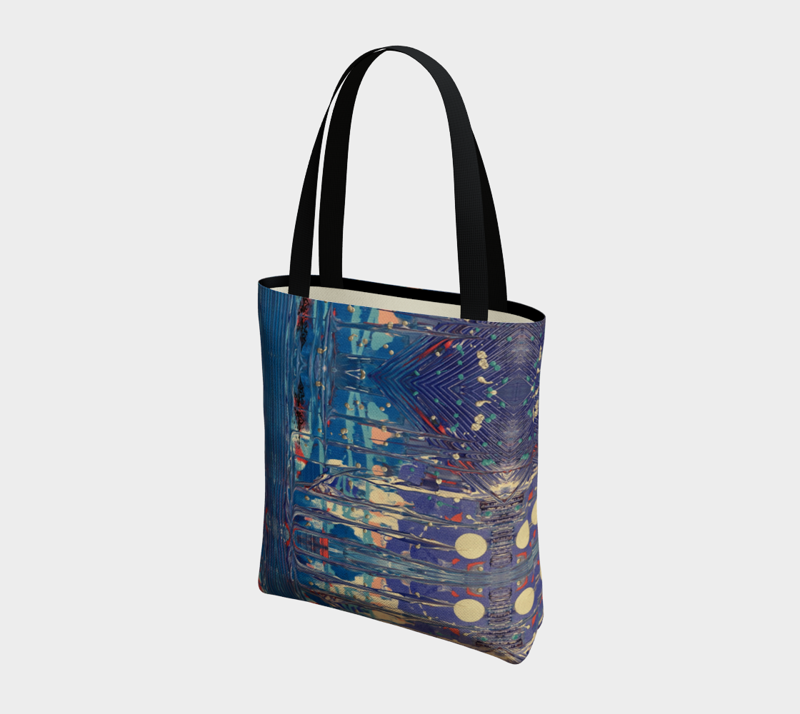 "Pacific Sky" Tote (Blue, Grey, Pink)