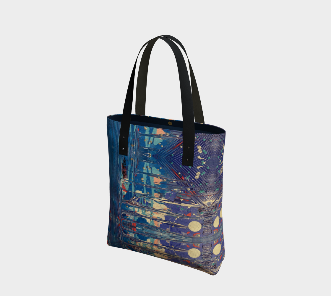 "Pacific Sky" Tote (Blue, Grey, Pink)