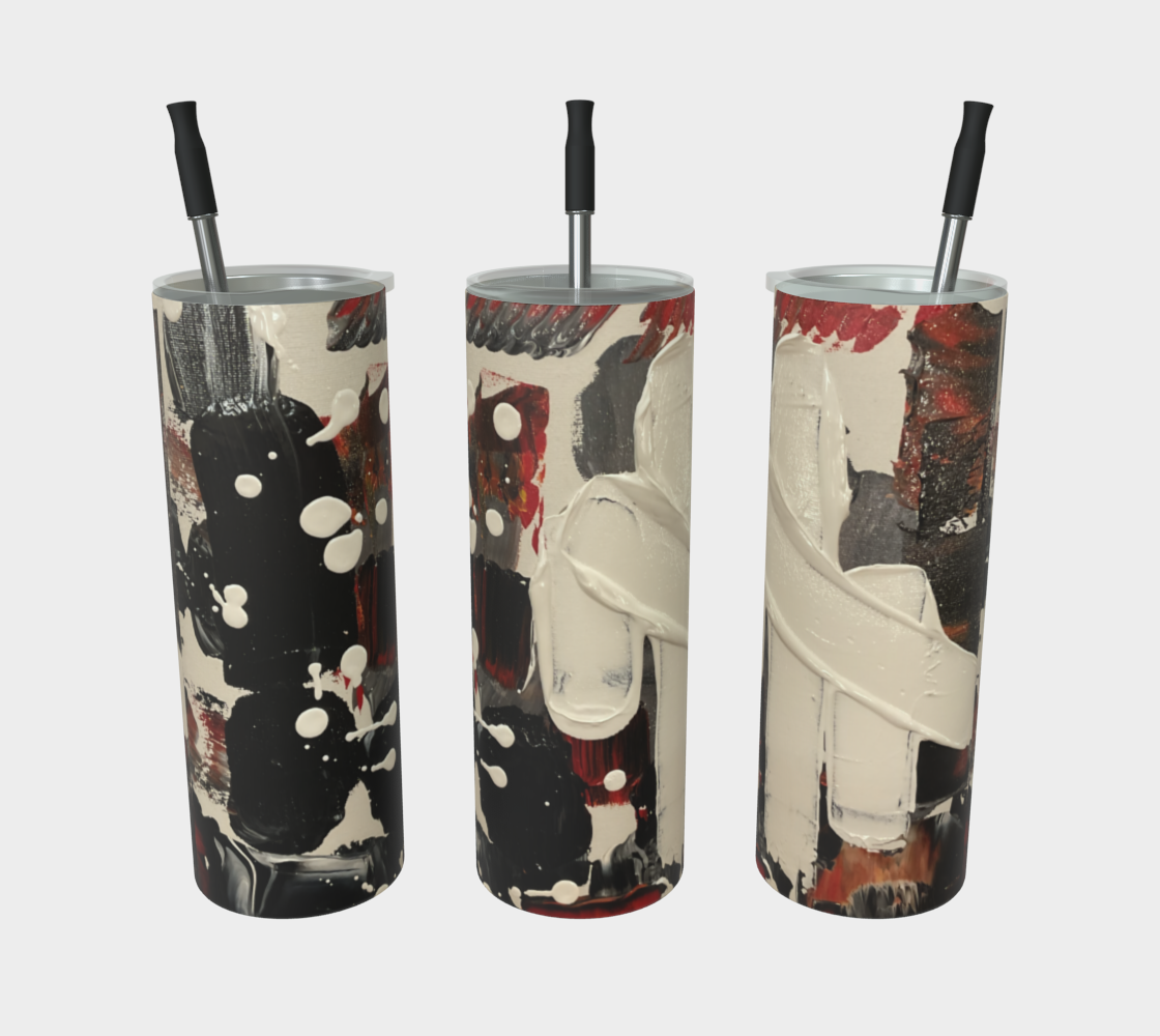 "If We Can See It" Matte Tumbler (Black, White, Orange)