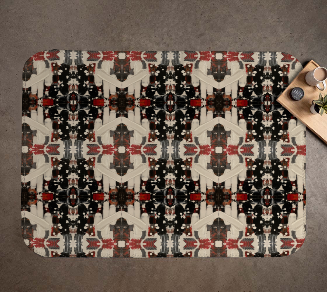 “If We Can See It” Blanket (Black, Beige, Orange)