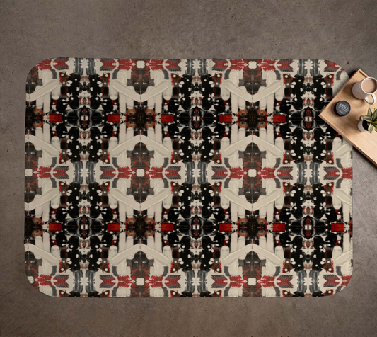 “If We Can See It” Blanket (Black, Beige, Orange)