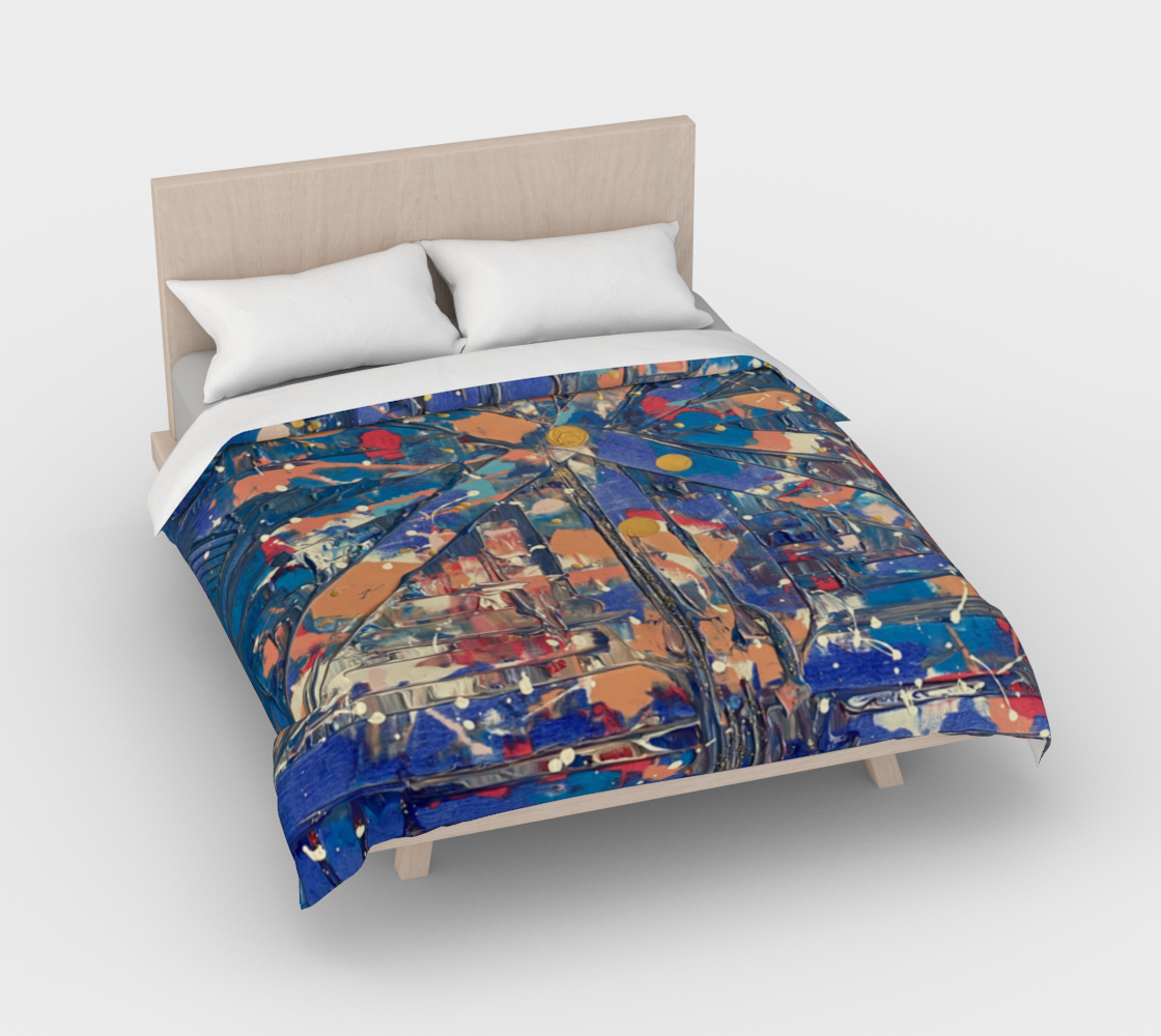 "Pol Roger Everyday" Duvet Cover (Blue, Pink, White)