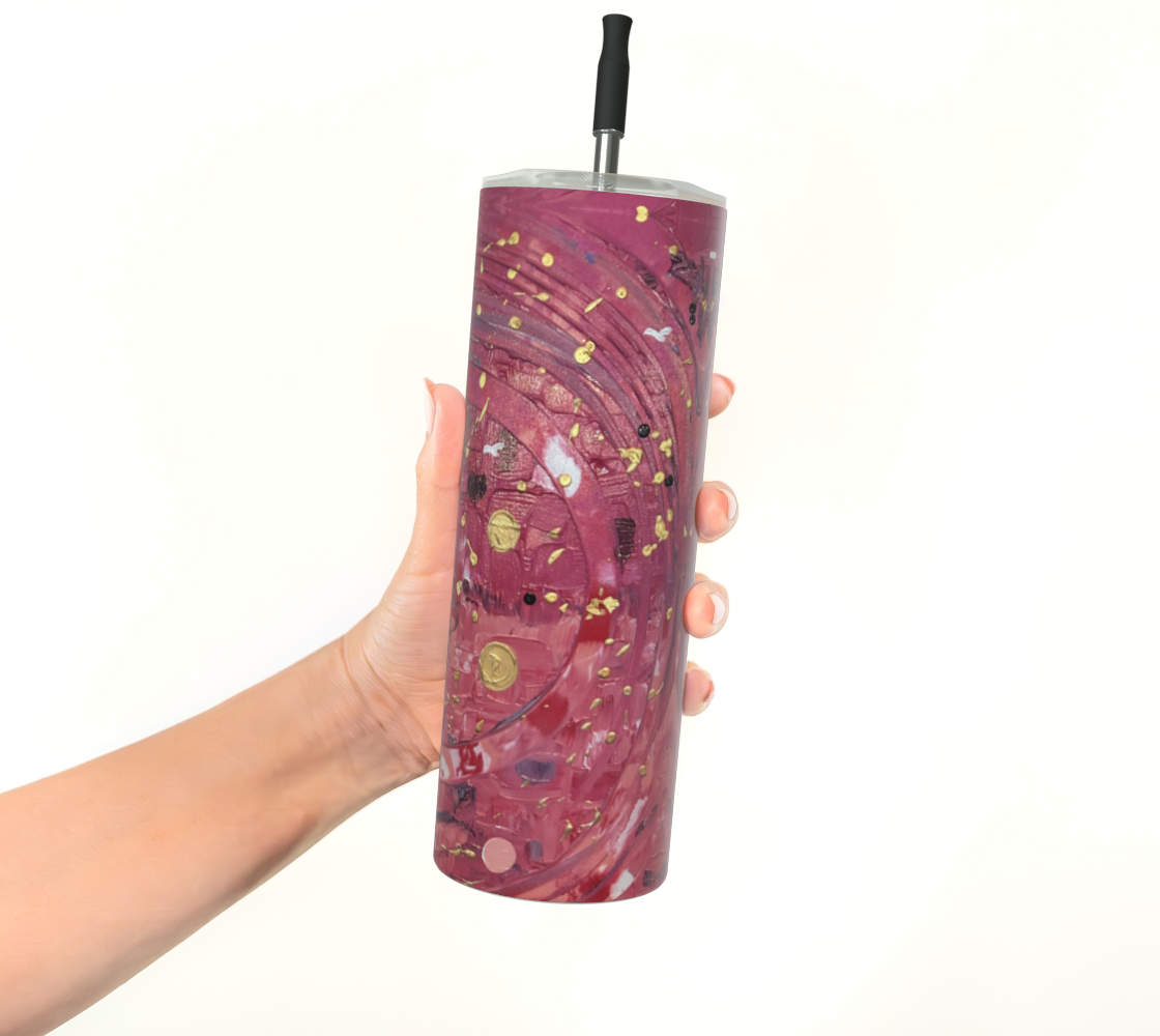 "My Valentine" Stainless Steel Tumbler (Pink, Purple)