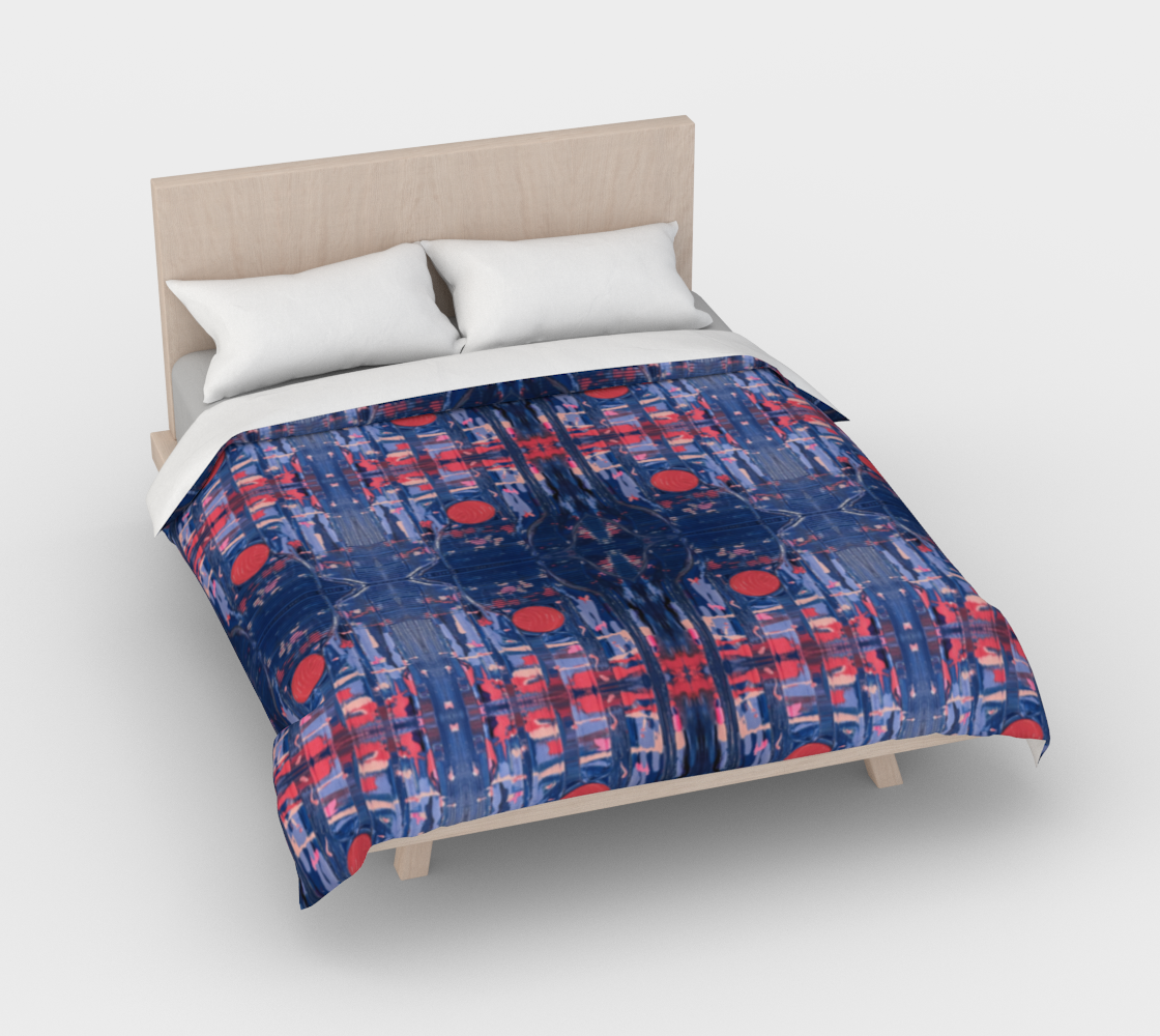 "Joy" Duvet Cover (Blue, Pink)