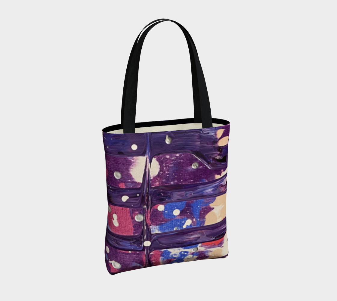 "1972"" Tote (Purple, Pink, Blue)