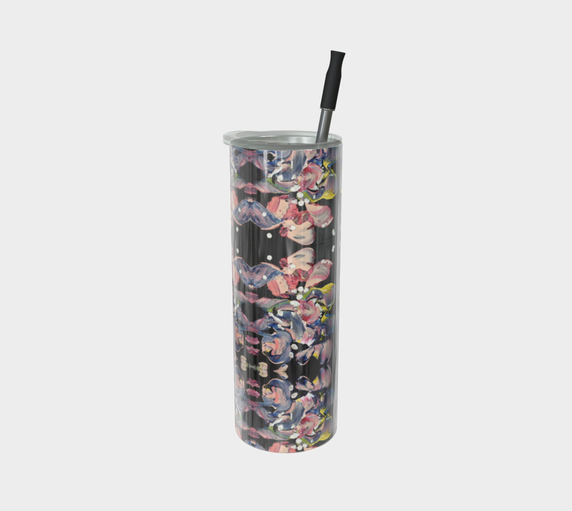 “Grace in Orchid Petals” Glossy Tumbler