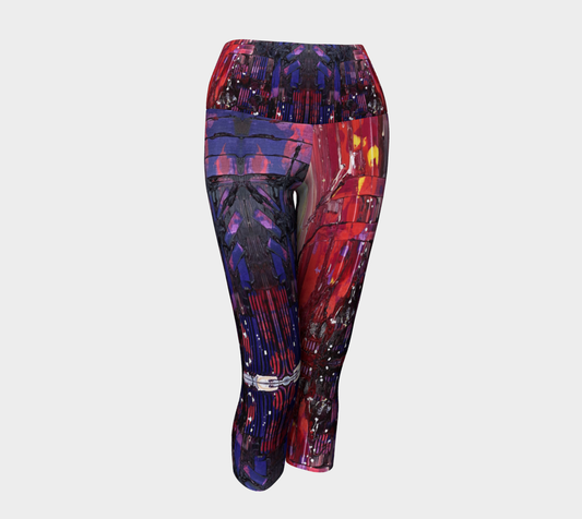 "Passion" Yoga Capris  (Red, Purple)