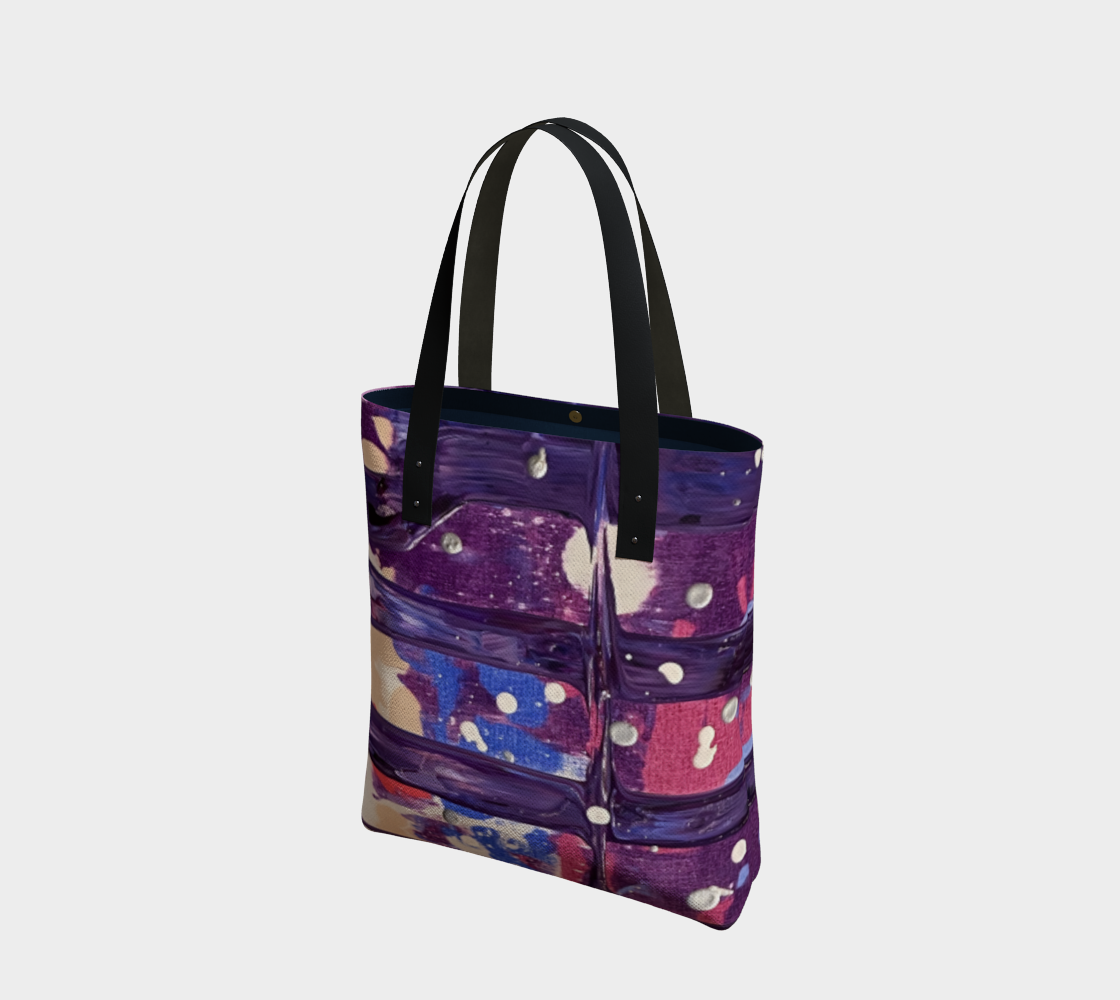 "1972"" Tote (Purple, Pink, Blue)