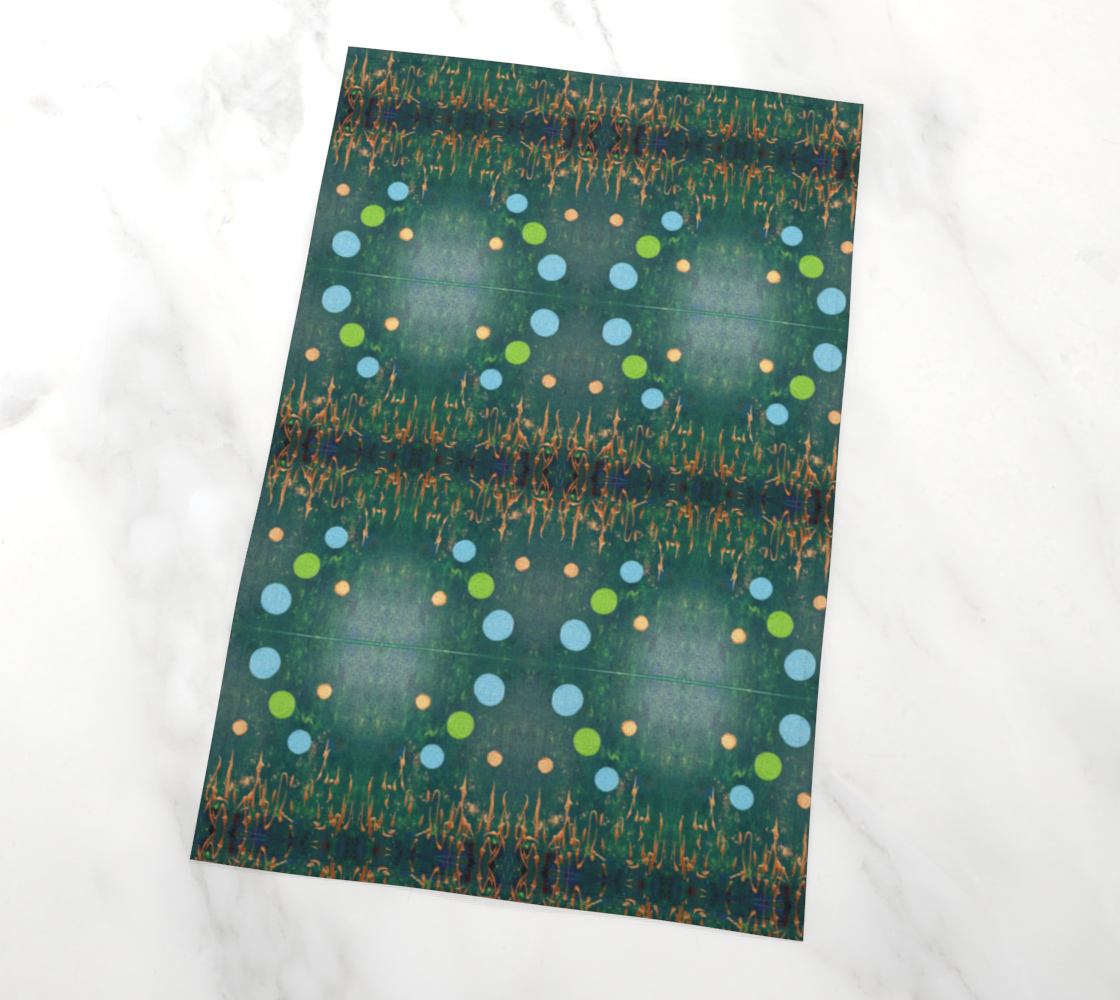 "Northern Lights" #2 Tea Towel