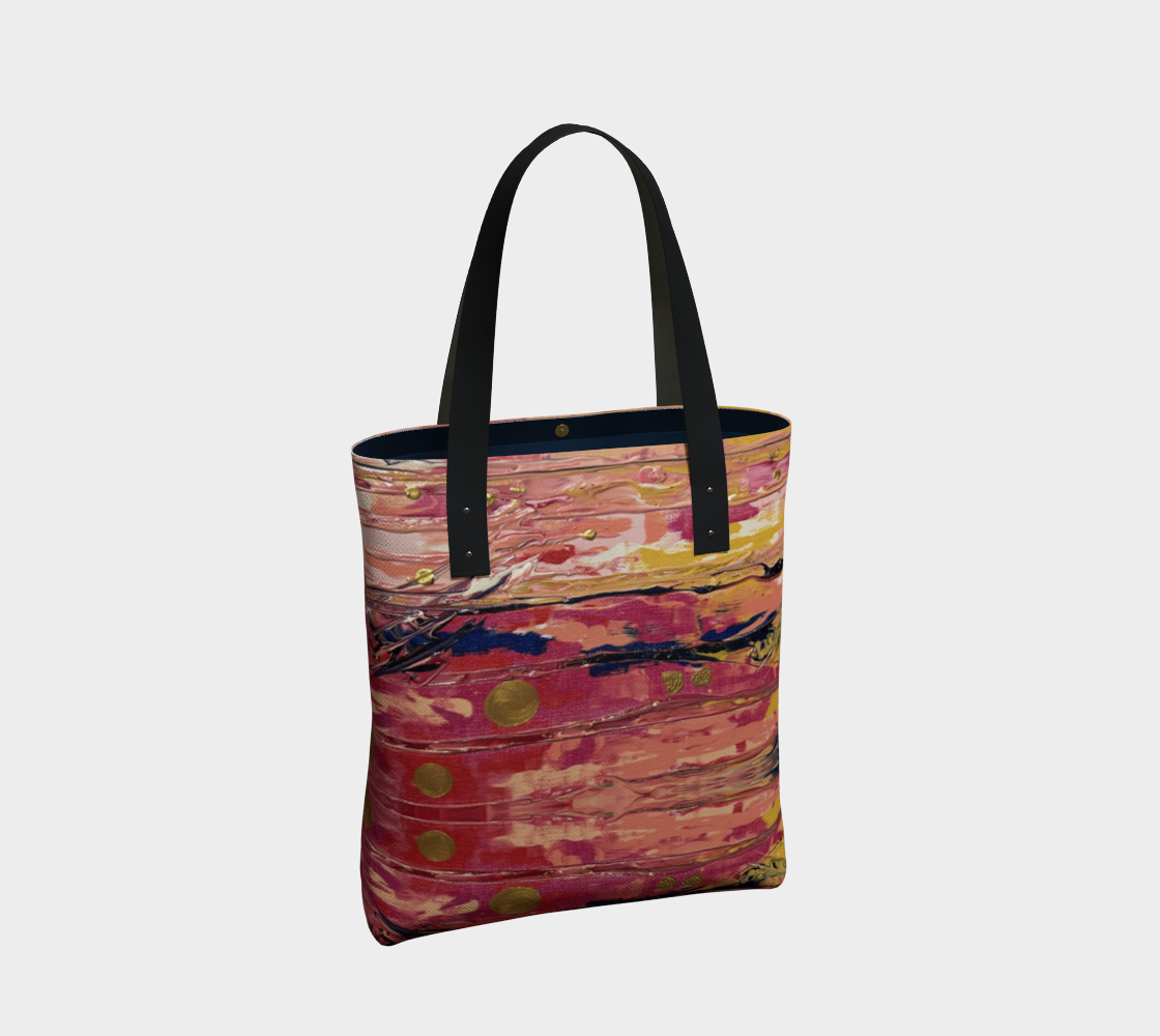"Pink" Tote (Pink, Yellow, Blue)