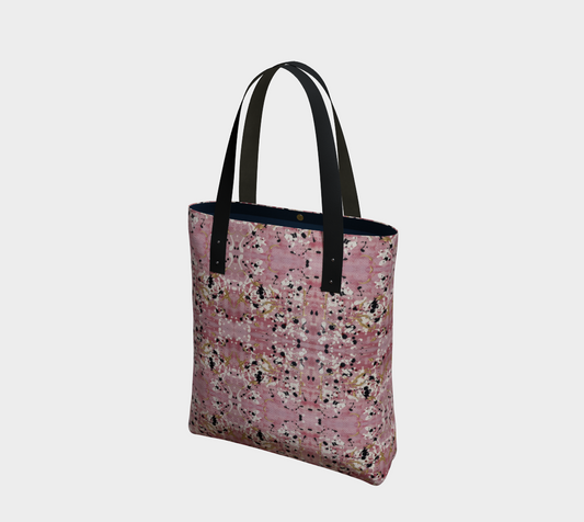"Cherry Blossoms" Urban Tote Lined (Pink, White)