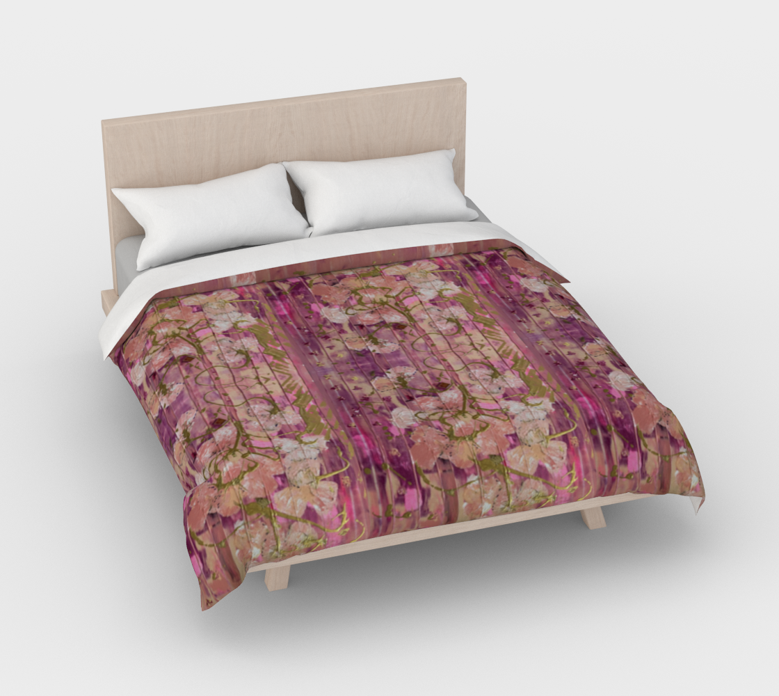 "Seeding Hope" Duvet Cover (Pink, Gold)