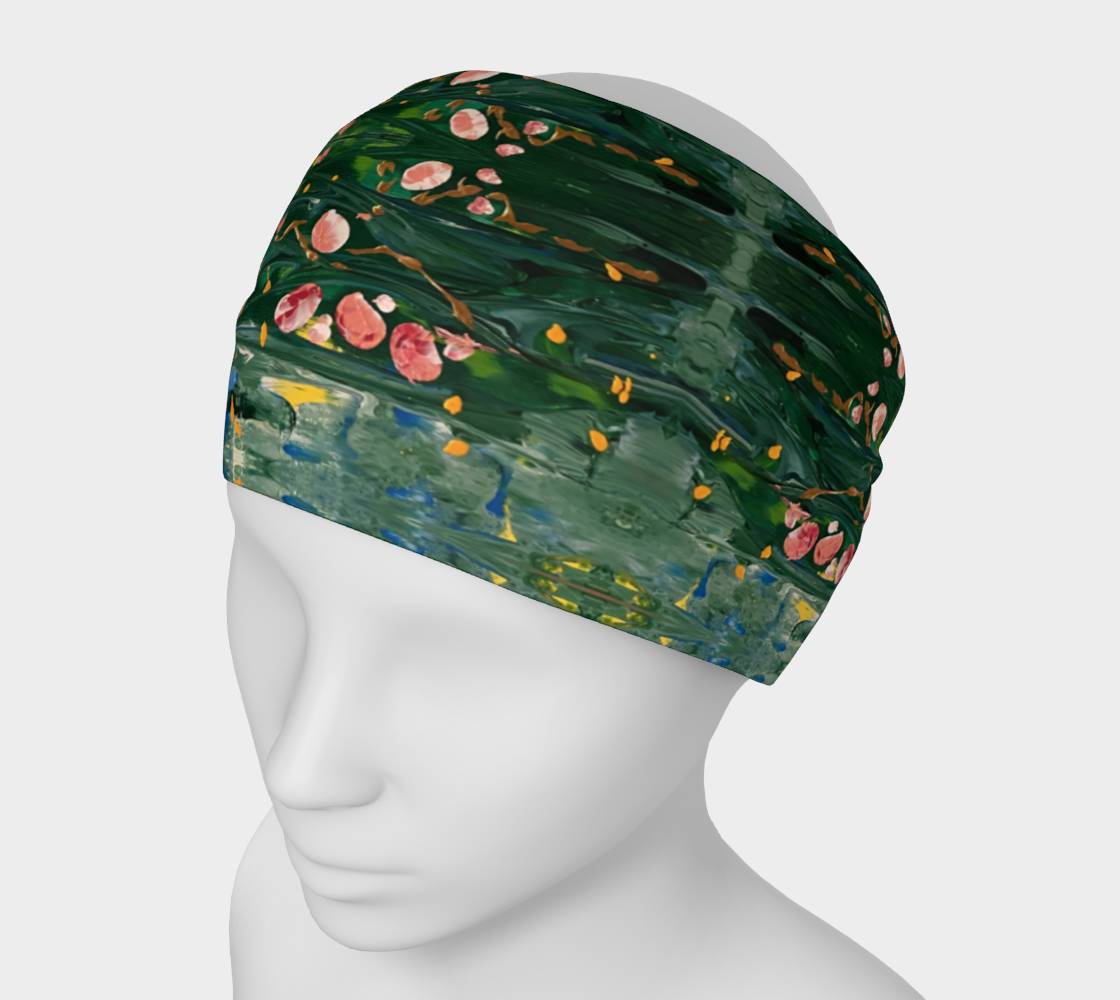 “First Flowers” Headband (Green, Blue, Pink)