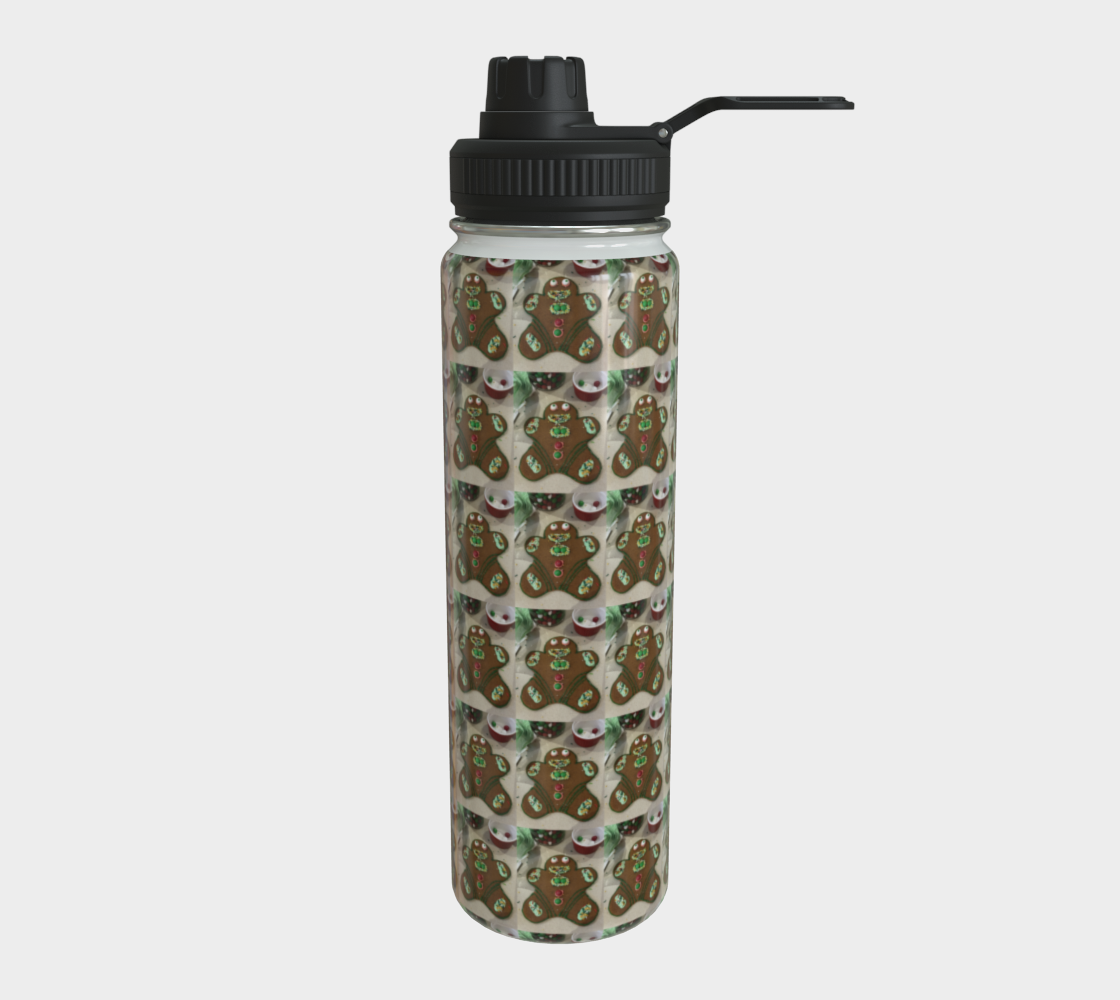 "Addy's Gingerbread Guy"  Water Bottle