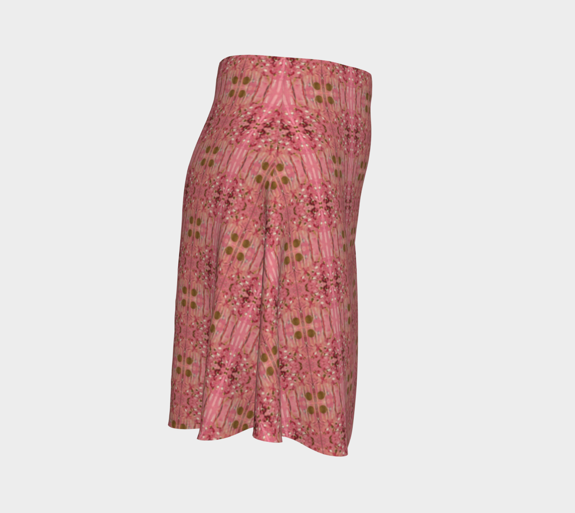 "Gratitude" Flare Skirt (Pink, Gold)