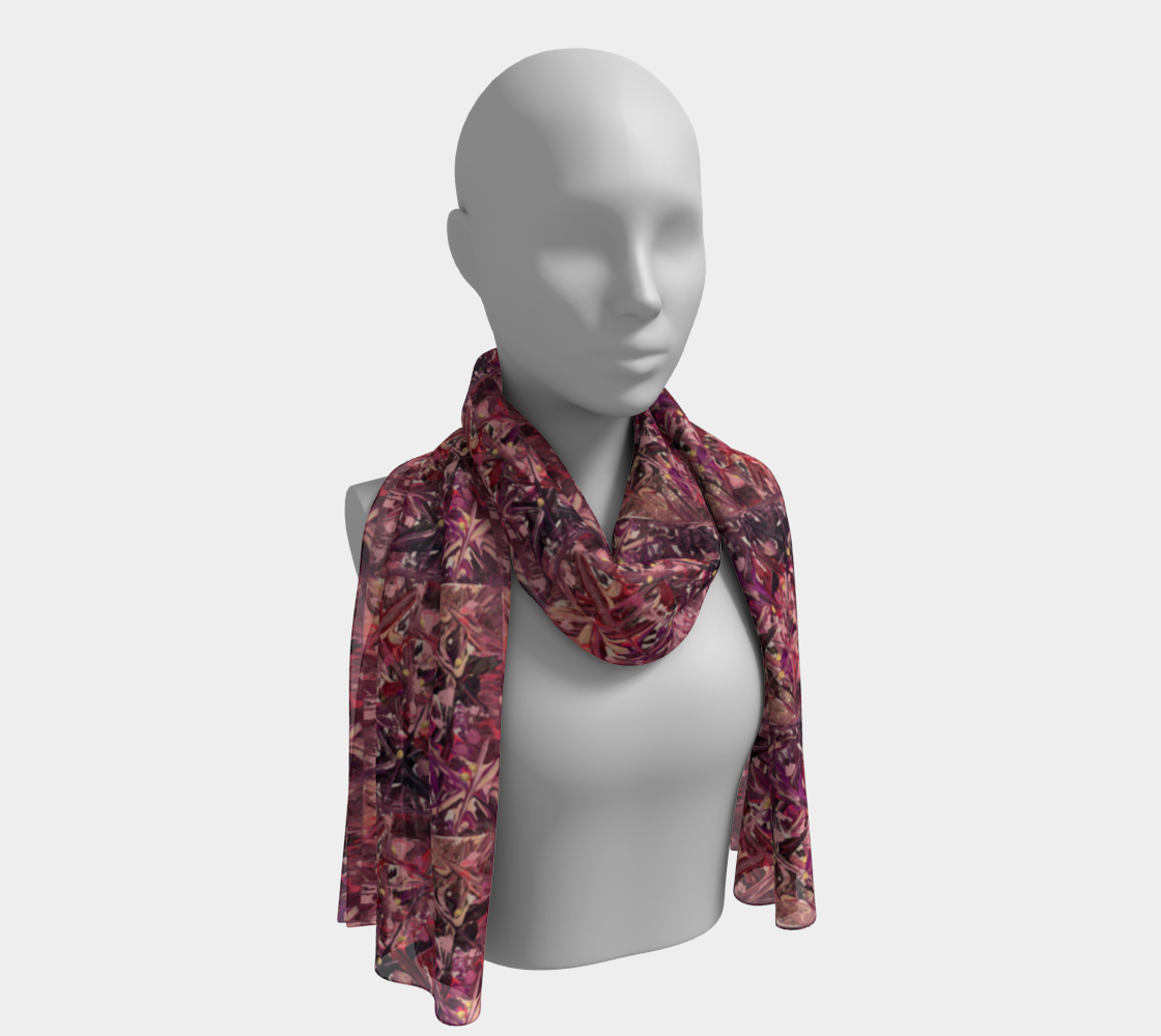 “Birth of a Nebula” #2 Long Scarf (Pink, Purple)