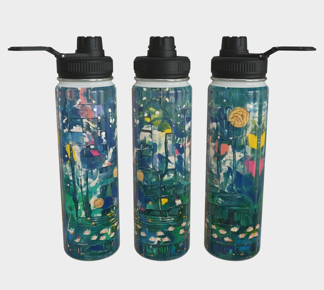 "Waterlilies" Water Bottle