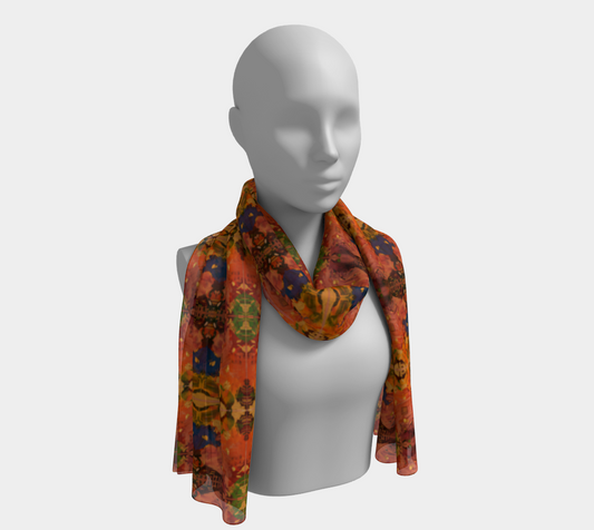 "ICU" Long Scarf (Orange)