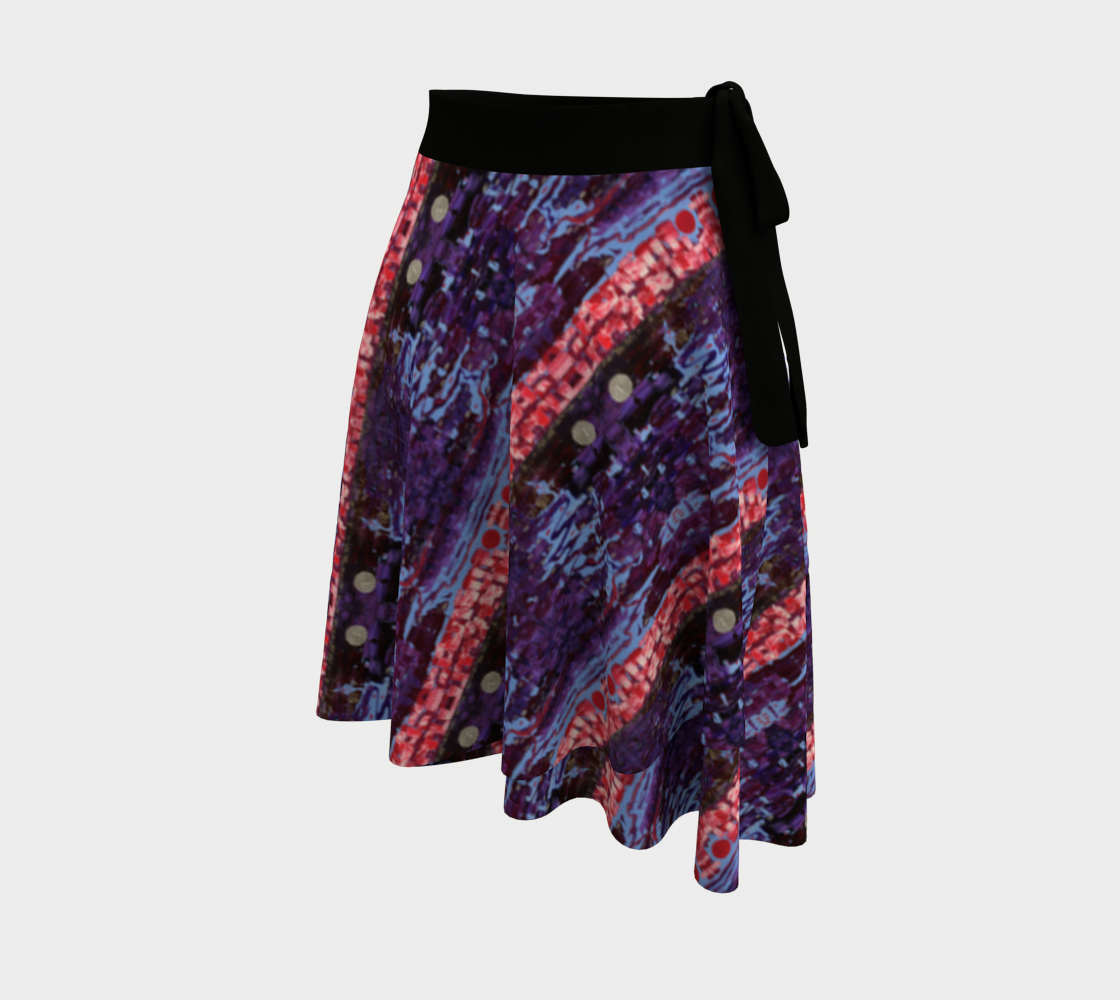 "Wisdom" Wrap Skirt (Purple, Pink)