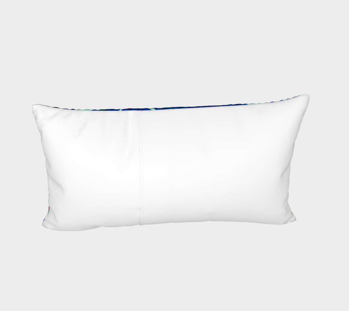 "Fall Garden" Bed Pillow Sham (Blue, Greed, Red)