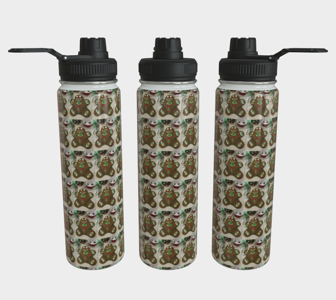 "Addy's Gingerbread Guy"  Water Bottle