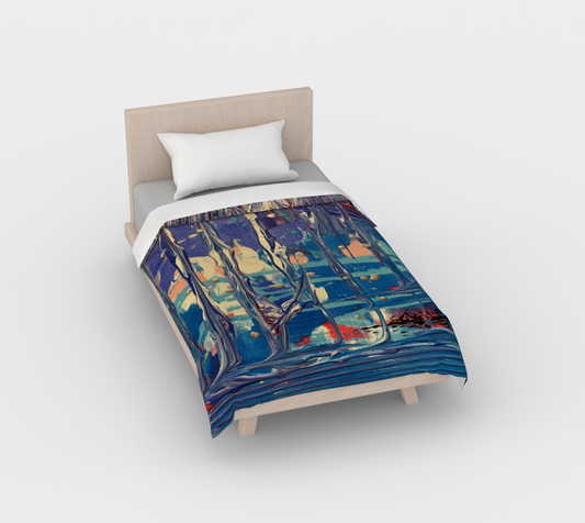 "Pacific Sky" Duvet Cover (Blue, Pink, Grey)