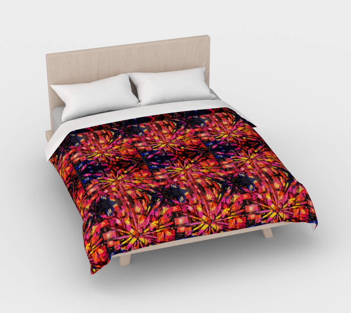 “Mercy” Duvet Cover #2 (Orange, Pink, Purple)