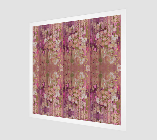 "Seeding Hope" Art Print (Pink, Gold)