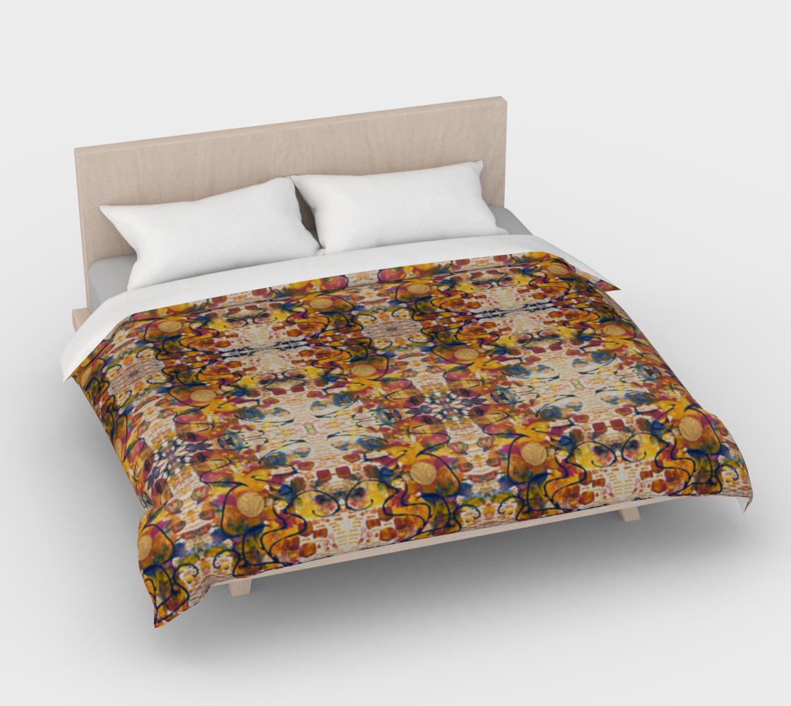 “Mayfair” Duvet Cover #2 (Orange, Pink, Blue)