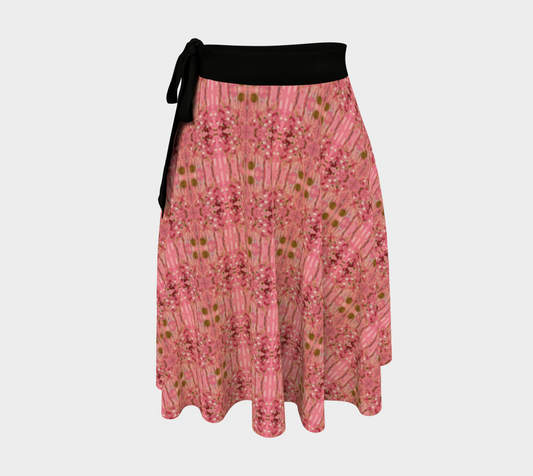 "Gratitude" Wrap Skirt #2 (Pink, Gold)