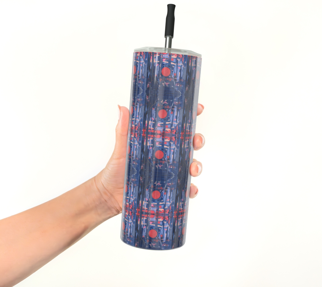 "Joy" Stainless Steel Tumbler (Blue, Pink)