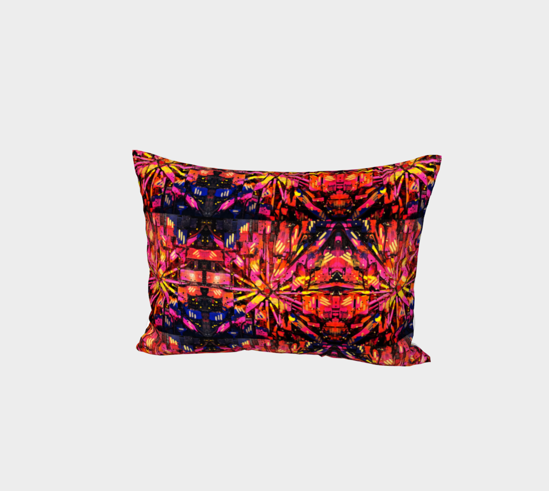 “Mercy” Bed Pillow Sham (Orange, Pink, Purple)