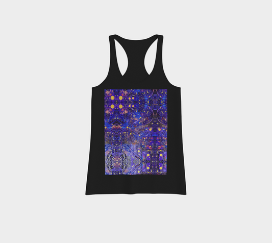 "Interstellar" Comfort Racerback Tank Top (Black, Purple, Pink)