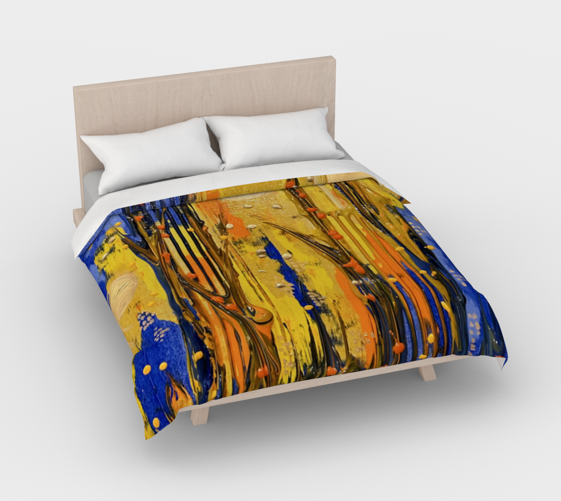 "Holy Ascent" Duvet Cover (Yellow, Orange, Blue)