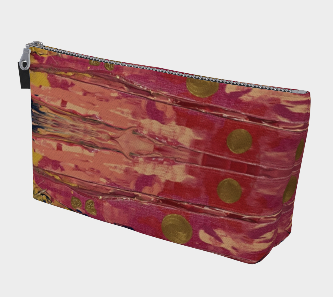 "Pink" Make Up Bag (Pink, Yellow)