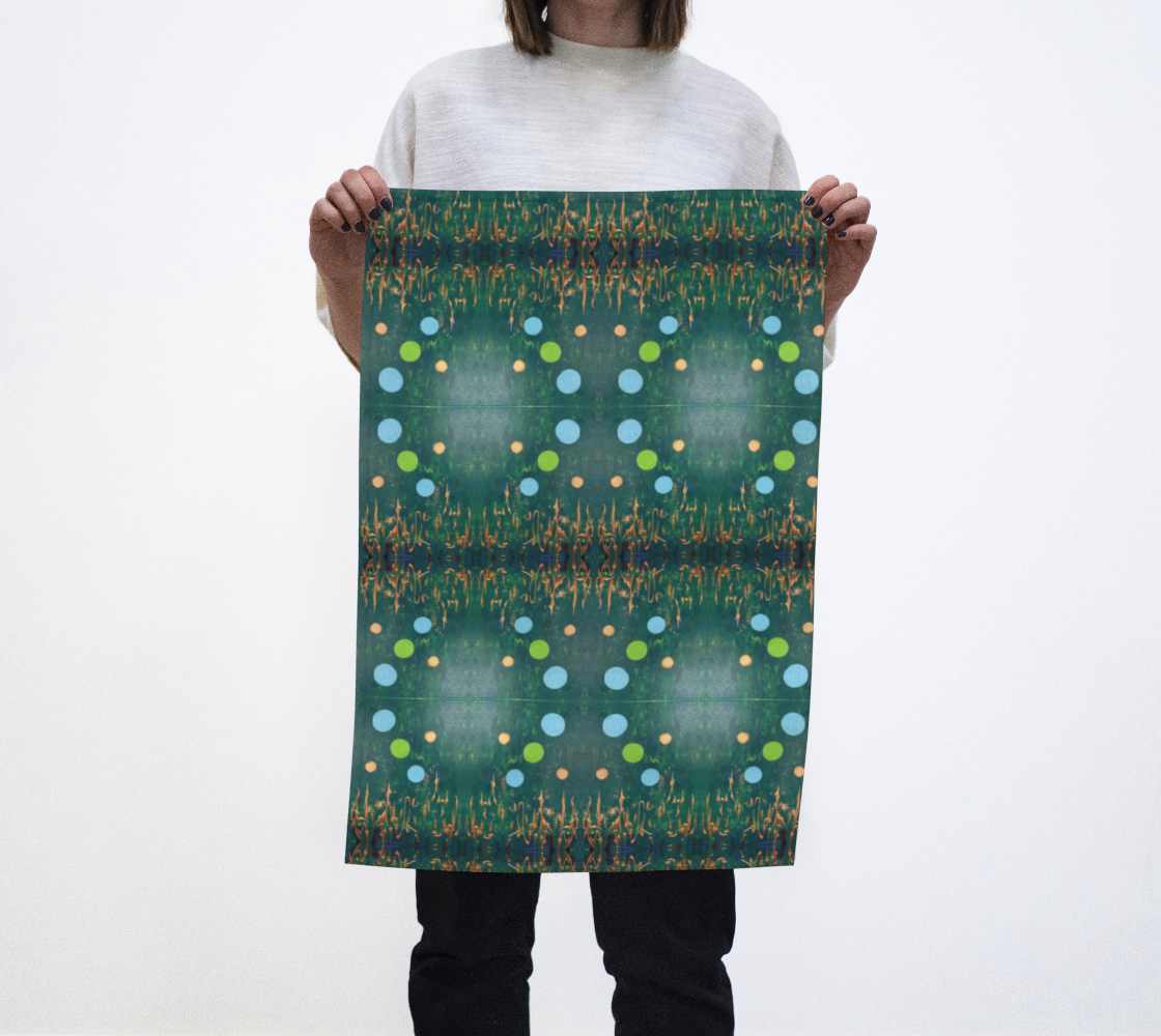 "Northern Lights" #2 Tea Towel