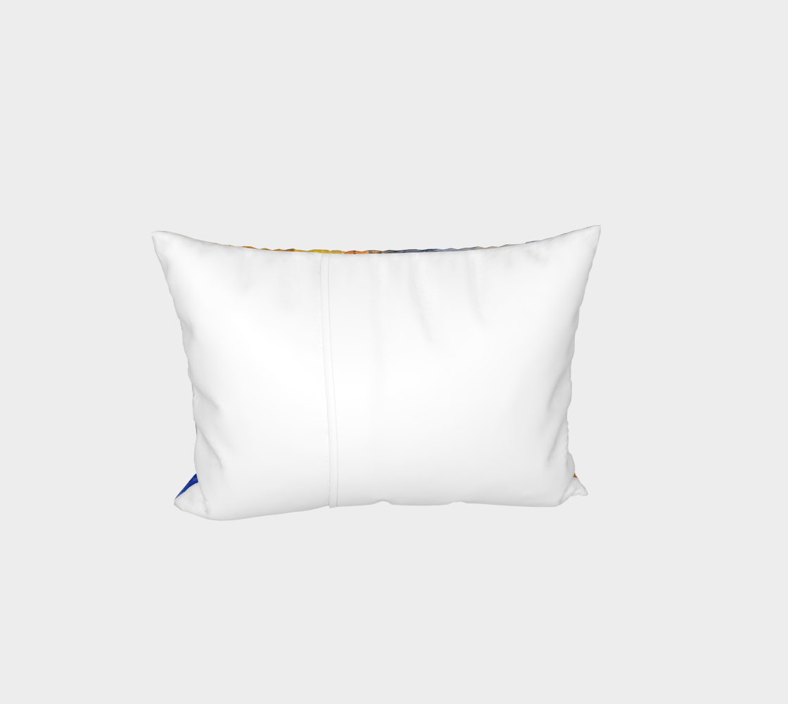 "Holy Ascent" Bed Pillow Sham #2 (Yellow, Blue)
