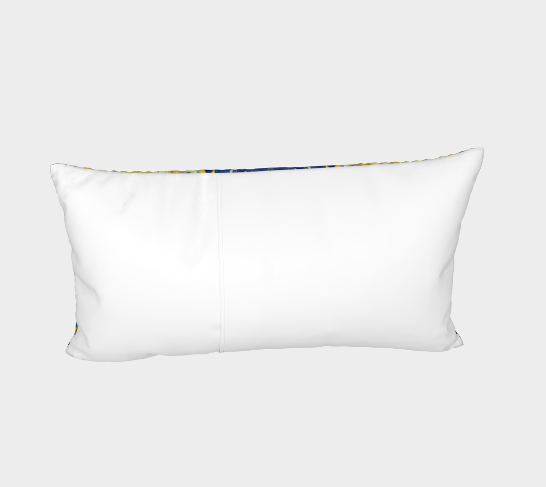 "Spring Awakening" Bed Pillow Sham (Blue, Green)