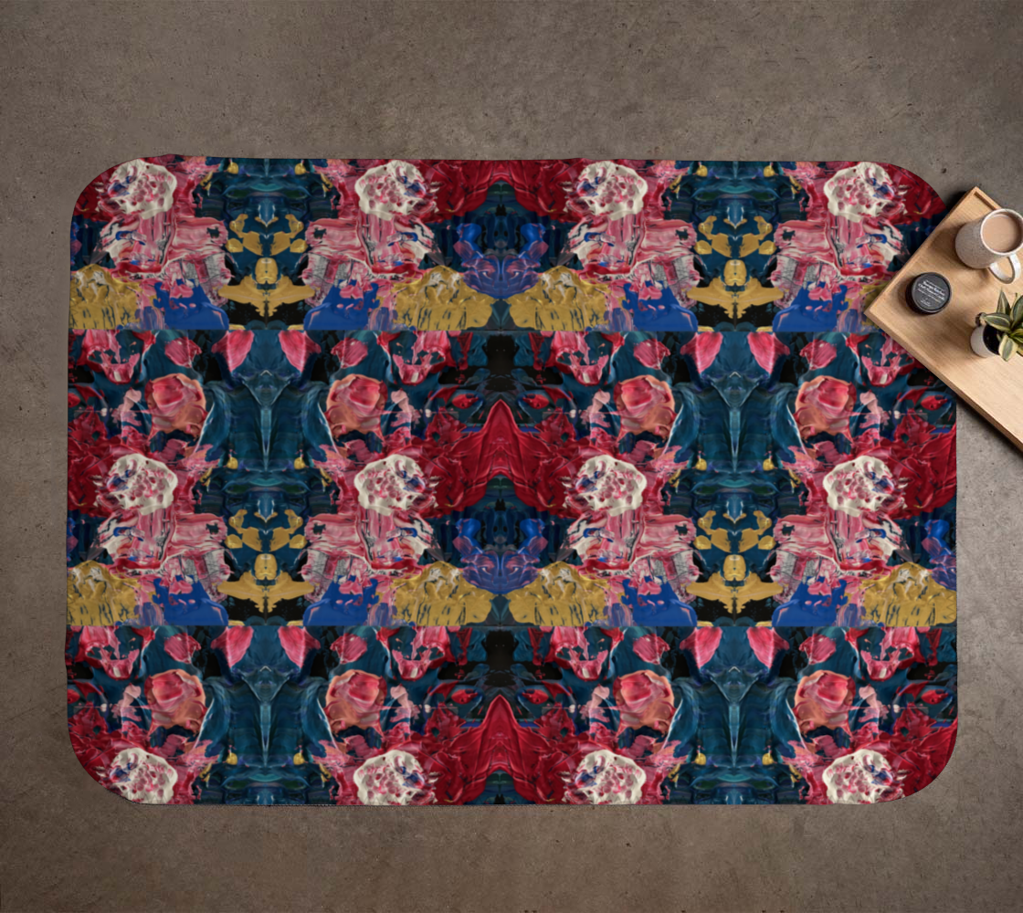 "Wild Carnations" Blanket #2 (Pink, Blue)