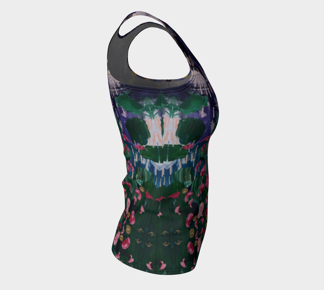 "Spring Rain" Fitted Tank (Purple, Pink,Green)