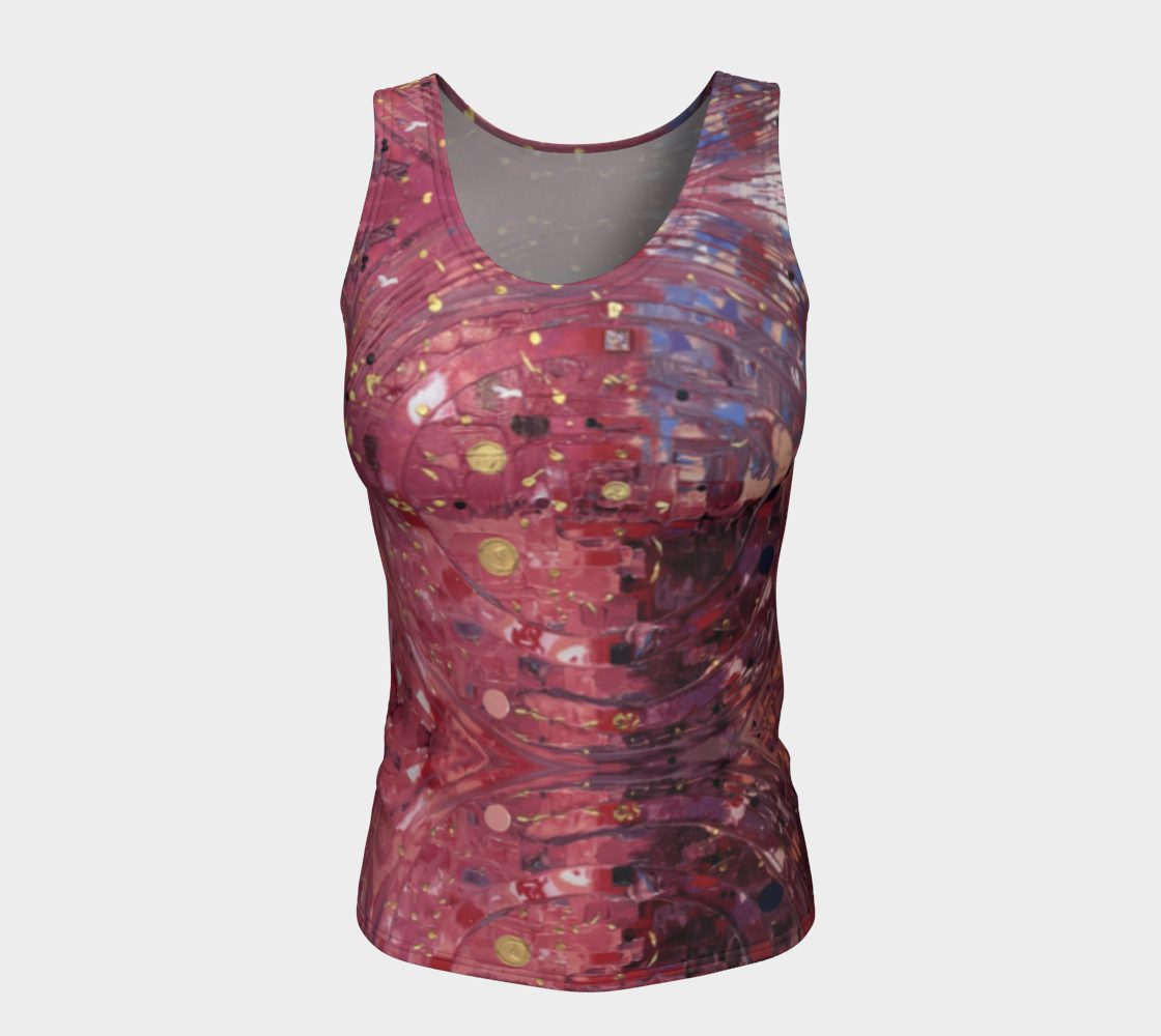 "My Valentine" Fitted Tank  ( Pink, Purple)