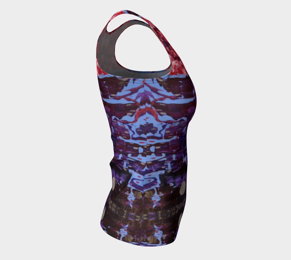 "Wisdom" Fitted Tank Top (Purple and Pink)
