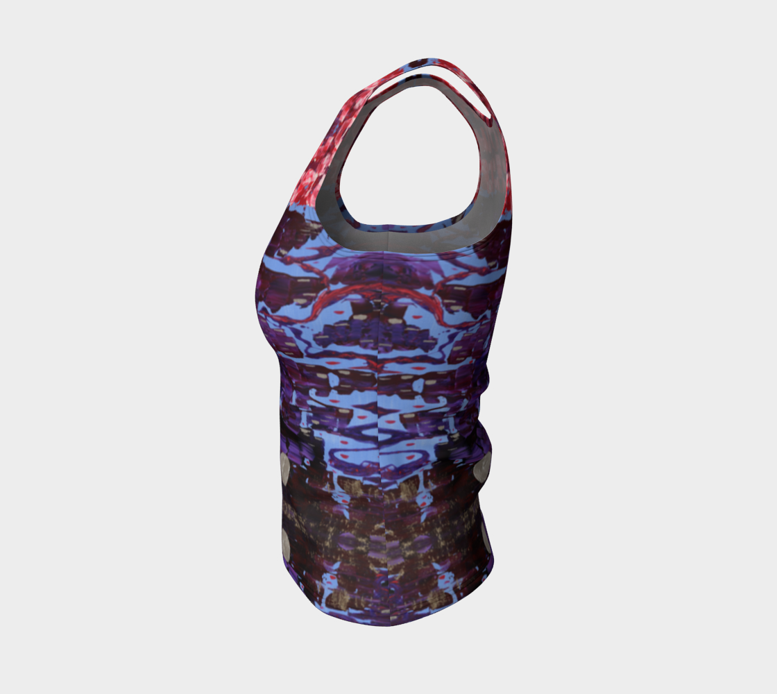 "Wisdom" Fitted Tank Top (Purple and Pink)