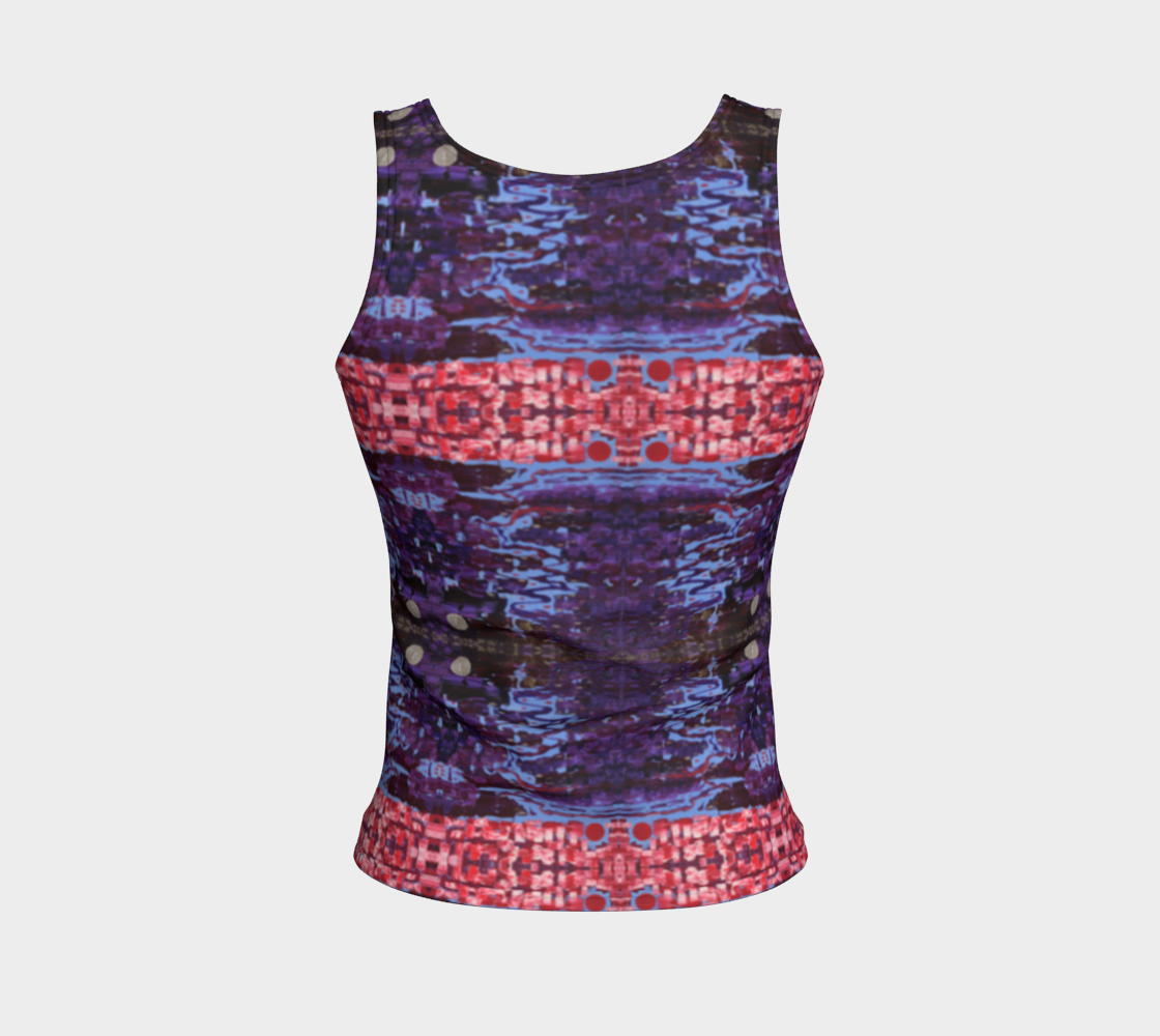 "Wisdom" Fitted Tank Top #2(Purple and Pink)