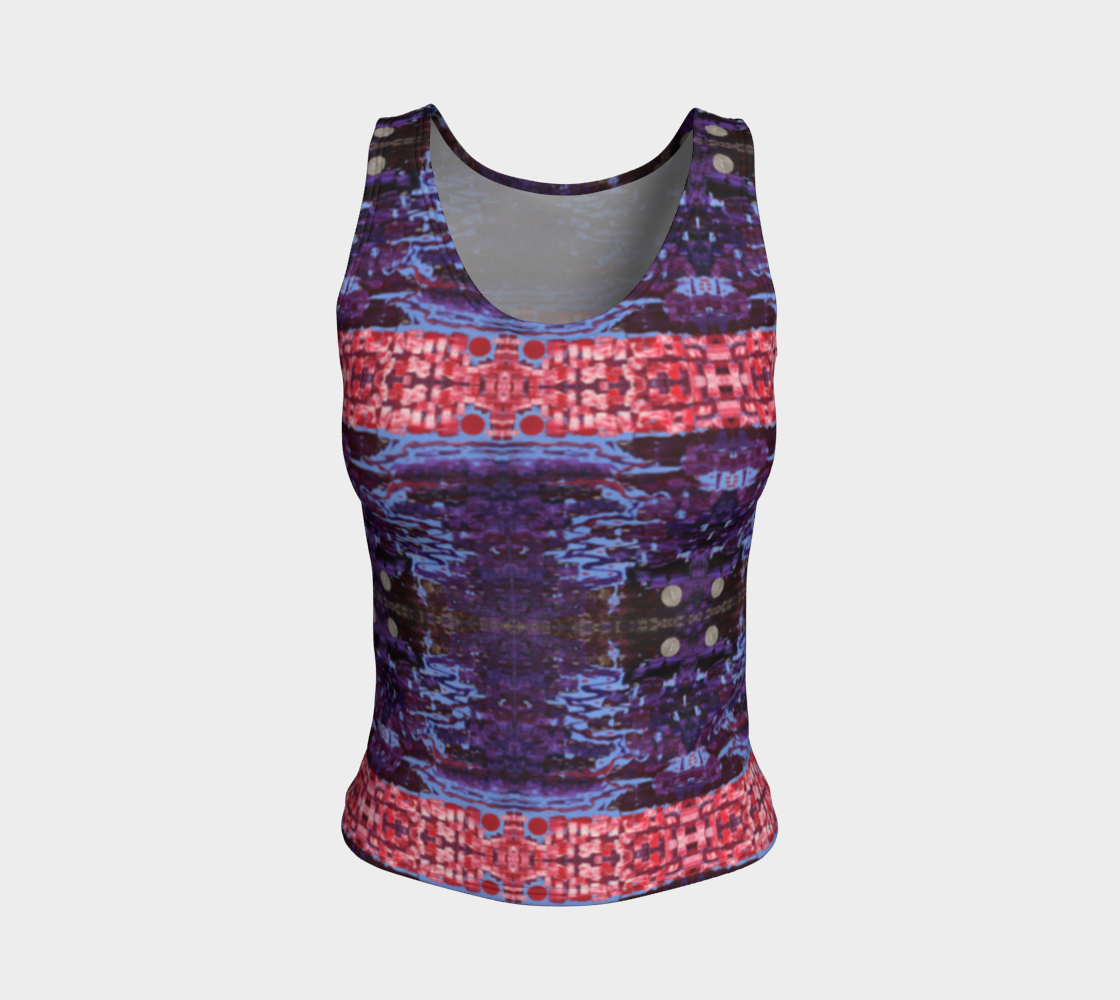 "Wisdom" Fitted Tank Top #2(Purple and Pink)