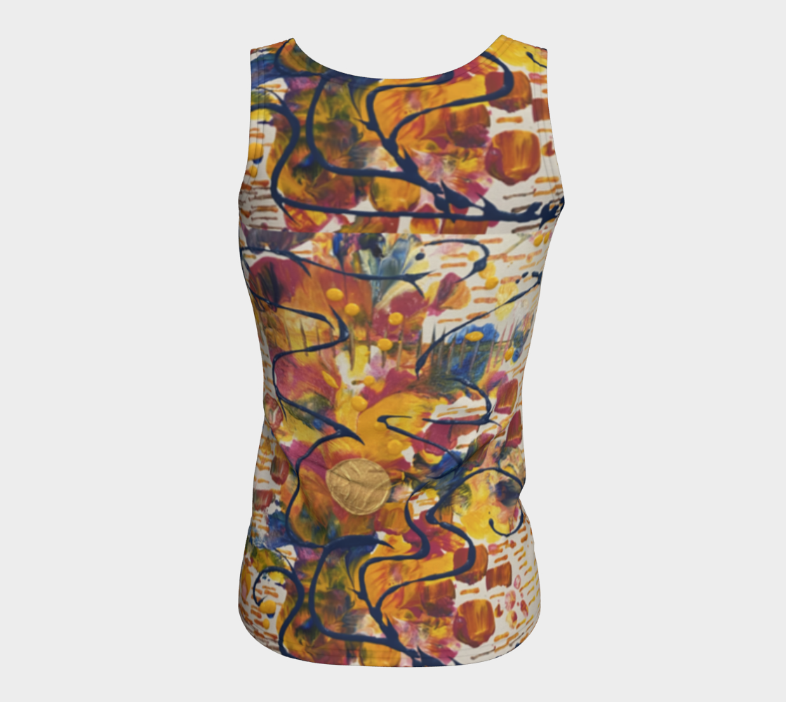 "Mayfair" Fitted Tank Top LONG ( Yellow, Blue, Pink)