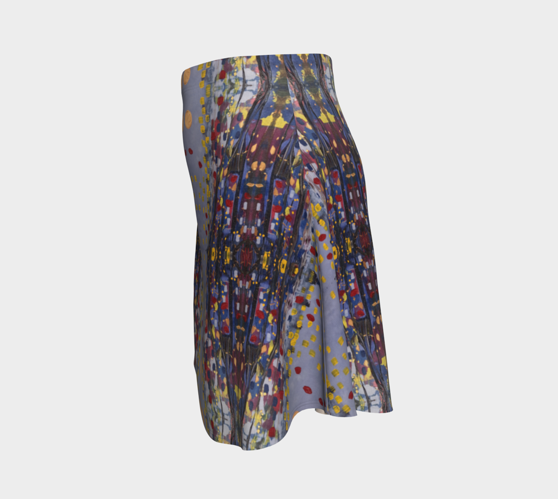 "Daybreak"  Flare Skirt (Purple, Red)