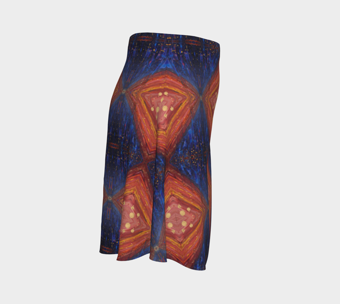 "Dawn" Flare Skirt (Blue, Red)