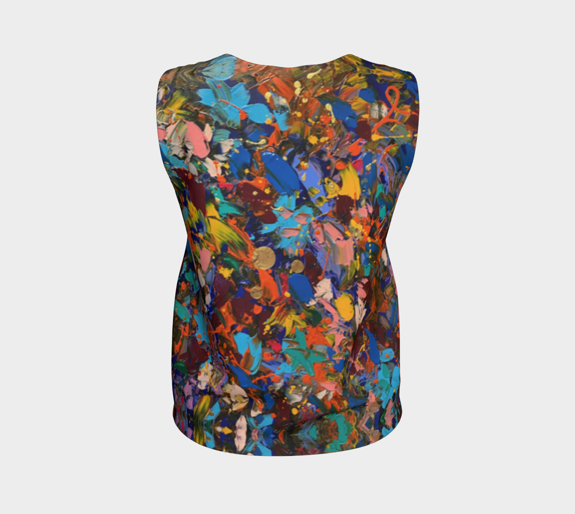 "Crazy For You"  Loose Tank Top(Multi)